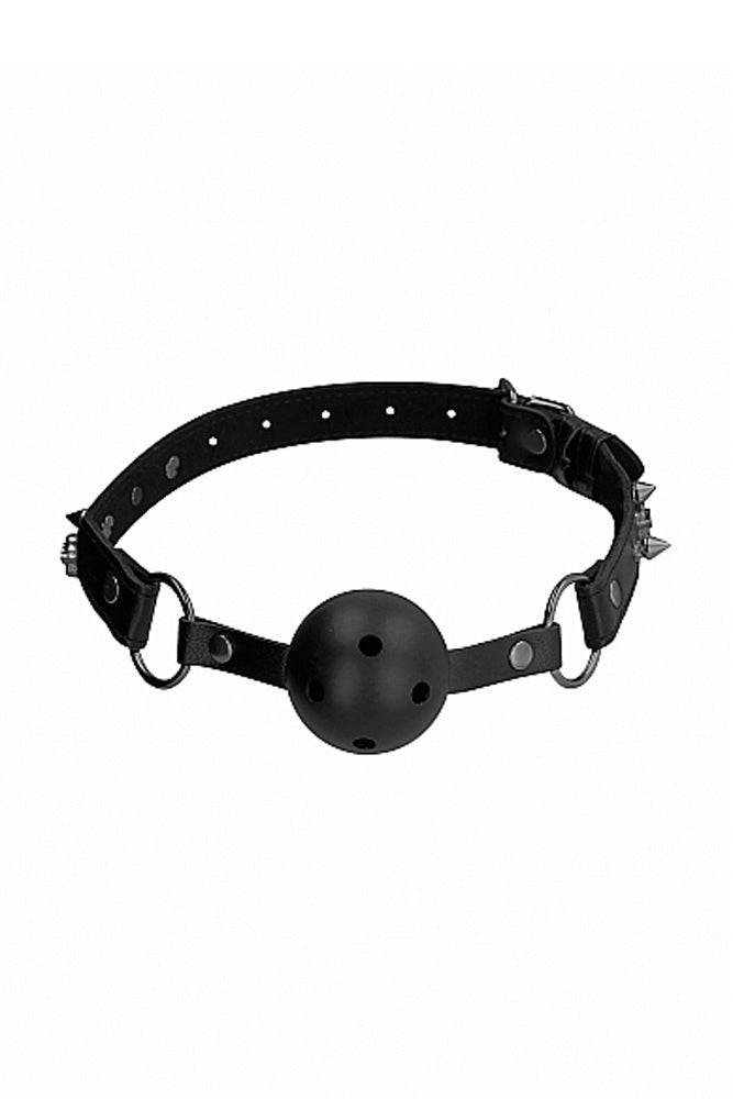 Ouch by Shots Toys - Breathable Ball Gag - Black - Stag Shop