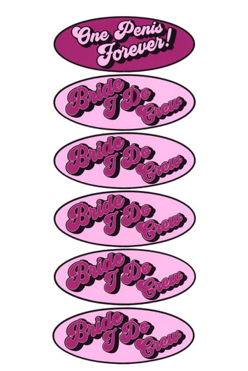 Stag Shop - Bride "I Do" Crew Stickers - Stag Shop