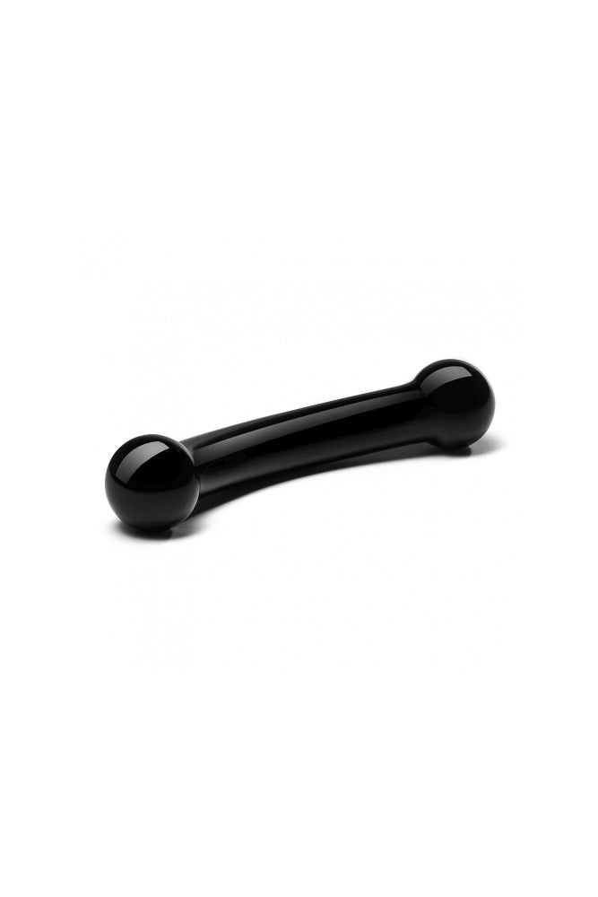 Gläs - 5.5" Double Bull Black Glass Dildo - Black - Stag Shop