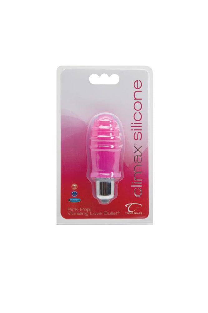 Topco - Climax - Silicone Vibrating Bullet Pop - Assorted Colours - Stag Shop