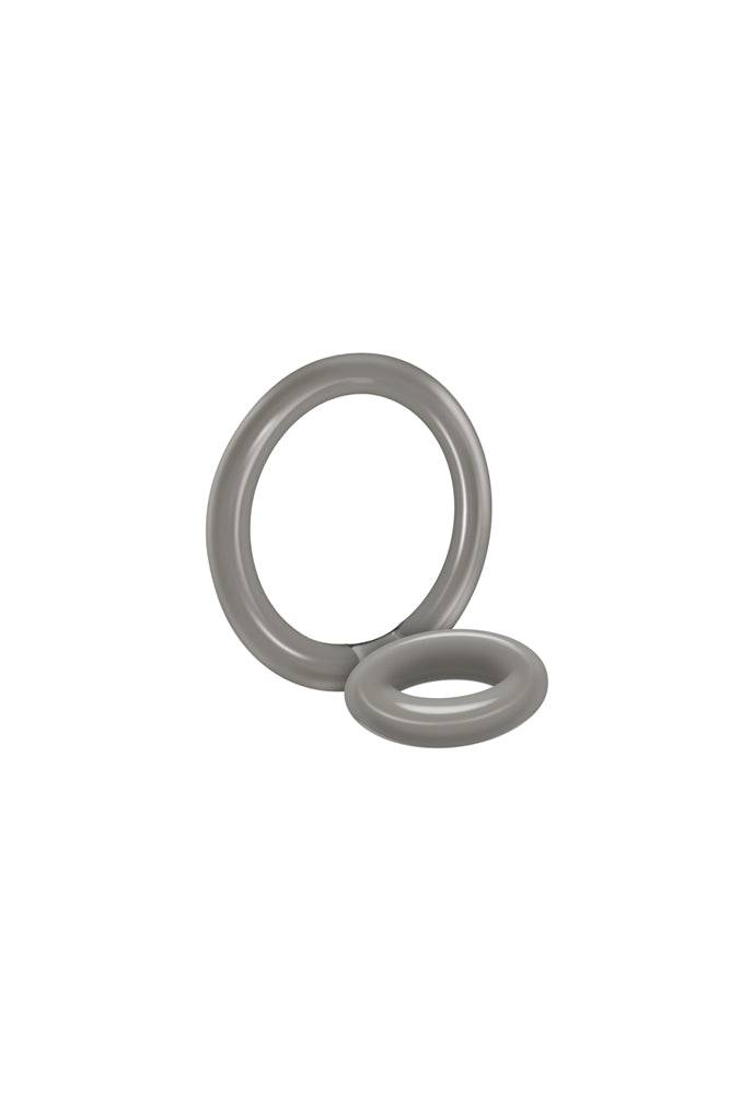 Zero Tolerance - Bullseye Double Cock Ring - Smoke - Stag Shop