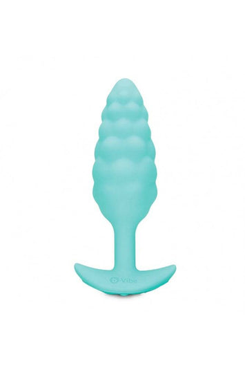 b-Vibe - Bump Textured Vibrating Butt Plug - Mint - Stag Shop