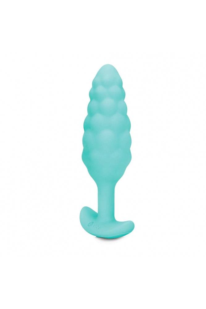 b-Vibe - Bump Textured Vibrating Butt Plug - Mint - Stag Shop