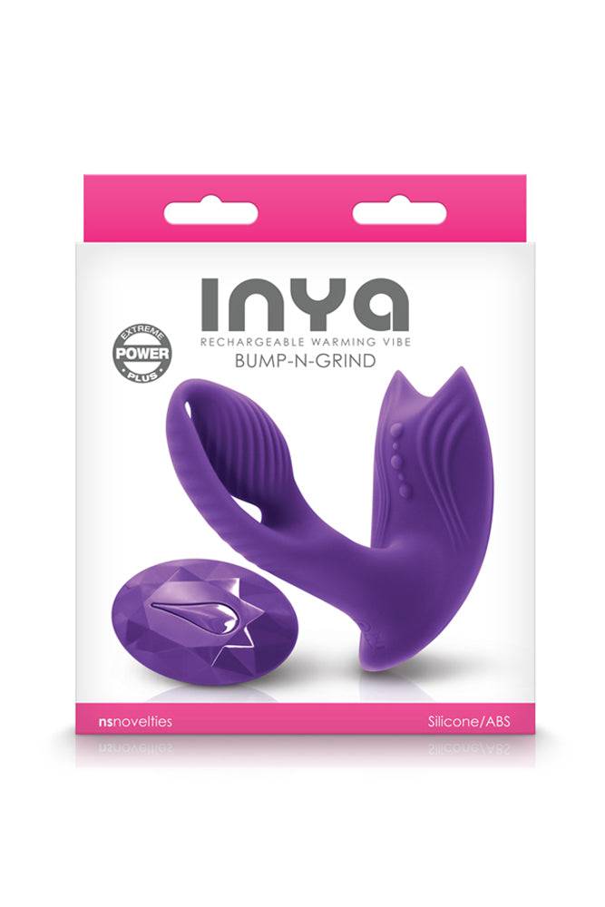 NS Novelties - INYA - Bump N Grind Warming Dual Vibrator - Purple - Stag Shop