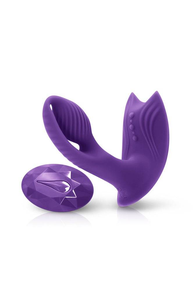 NS Novelties - INYA - Bump N Grind Warming Dual Vibrator - Purple - Stag Shop
