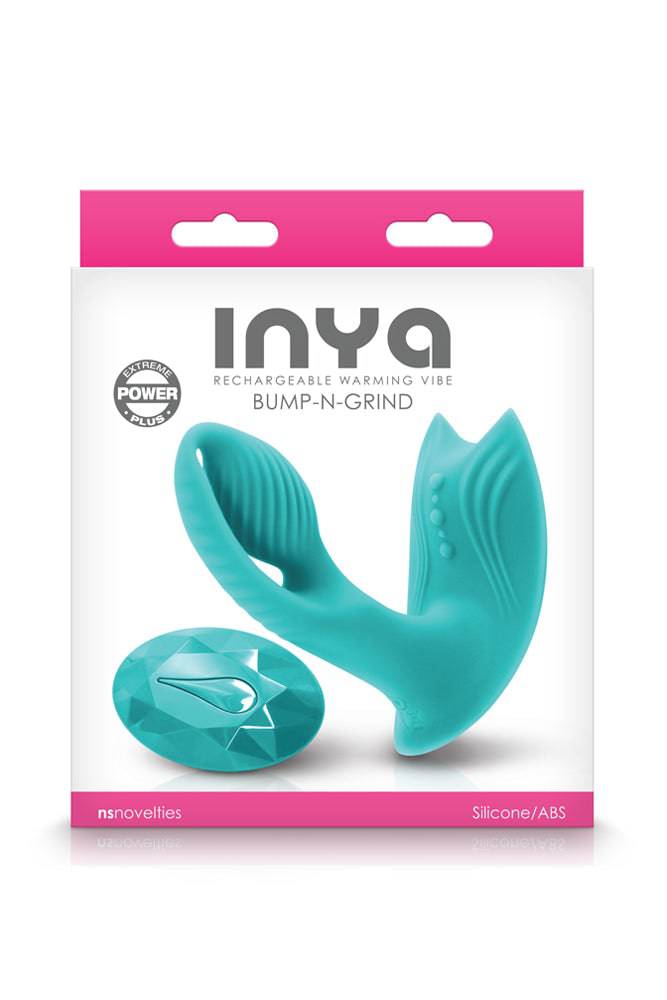 NS Novelties - INYA - Bump N Grind Warming Dual Vibrator - Teal - Stag Shop