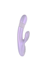 Playboy - Bumping Bunny Warming & Thrusting Rabbit Vibrator - Lilac - Stag Shop