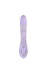 Playboy - Bumping Bunny Warming & Thrusting Rabbit Vibrator - Lilac - Stag Shop