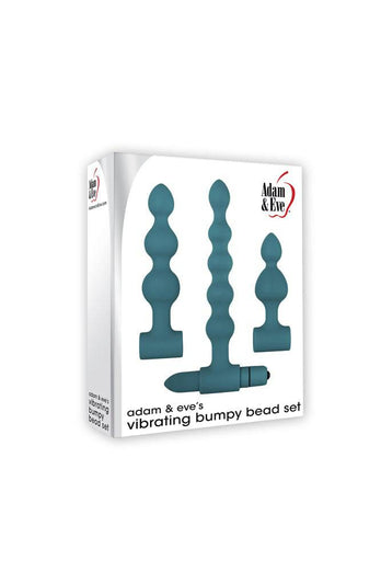 Adam & Eve - Vibrating Bumpy Bead Set - Teal - Stag Shop