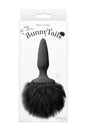 NS Novelties - Bunny Tails - Mini Butt Plug - Black - Fur - Stag Shop