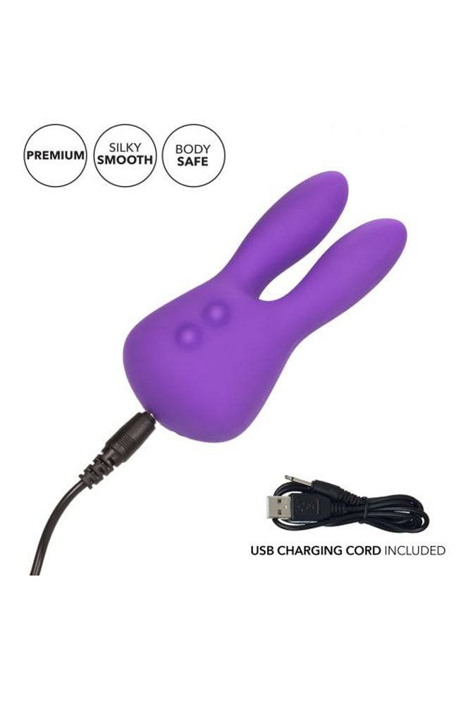 Cal Exotics - Mini Marvels - Silicone Marvelous Bunny Vibrator - Purple - Stag Shop