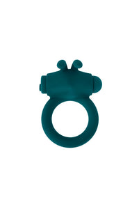 Thumbnail for Playboy - Bunny Buzzer Vibrating Cock Ring - Teal - Stag Shop