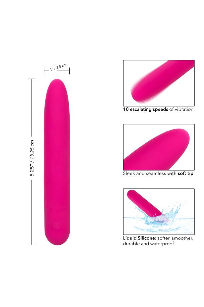 Cal Exotics - Bliss - Liquid Silicone Vibrator - Pink - Stag Shop