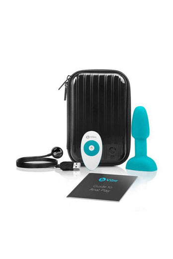 b-Vibe - Rimming Butt Plug Petite - Teal - Stag Shop