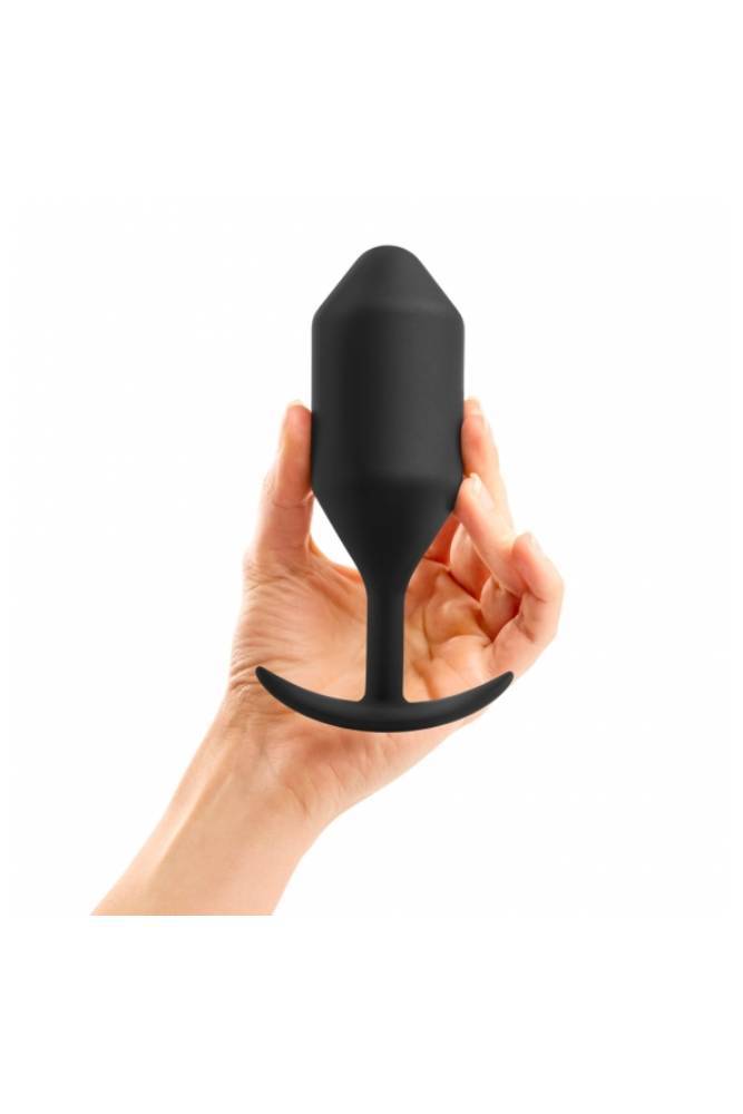 B-Vibe - Snug Plug 5 - Weighted Butt Plug - Black - Stag Shop