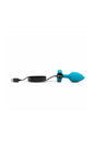 B-Vibe - Remote Control Vibrating Jewel Butt Plug - S/M - Blue - Stag Shop