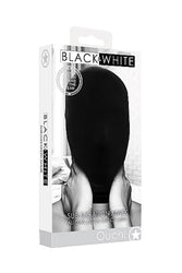 Ouch by Shots Toys - Black & White - Subjugation Mask - Black - Stag Shop