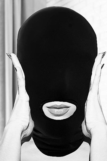 Ouch by Shots Toys - Black & White - Submission Mask - Black - Stag Shop