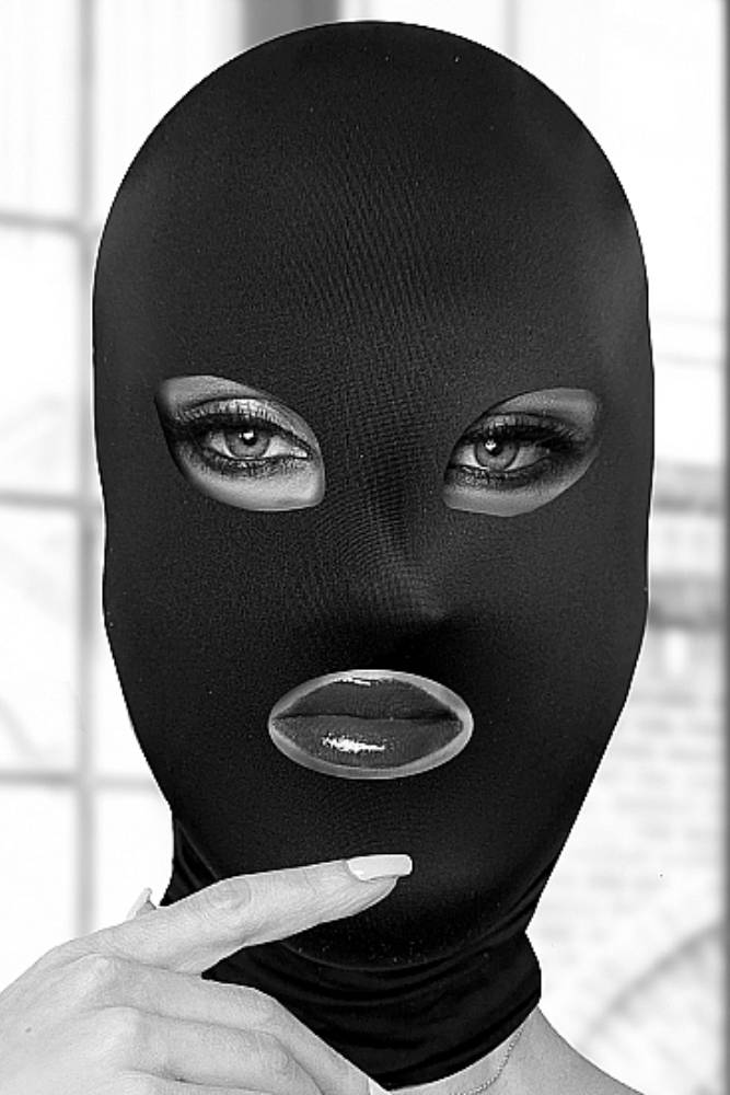 Ouch by Shots Toys - Black & White - Subversion Mask - Black - Stag Shop
