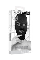 Ouch by Shots Toys - Black & White - Subversion Mask - Black - Stag Shop