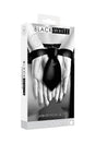 Ouch by Shots Toys - Black & White - Satin Bondage Tie - Black - Stag Shop