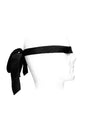Ouch by Shots Toys - Black & White - Satin Bondage Tie - Black - Stag Shop