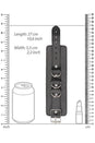 Ouch by Shots Toys - Black & White - Bonded Leather Wrist or Ankle Cuffs - Black - Stag Shop