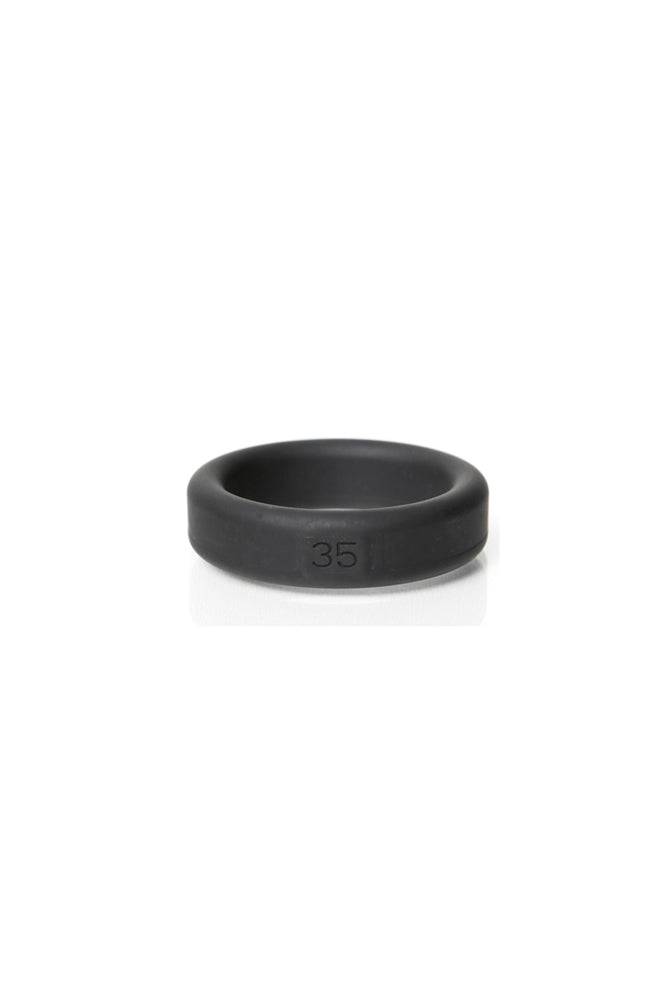 Channel 1 Releasing - Boneyard - 5-Piece Silicone Cock Ring Set - Black - Stag Shop