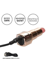 Cal Exotics - Hide & Play Rechargeable Lipstick Vibrator - Nude/Gold - Stag Shop