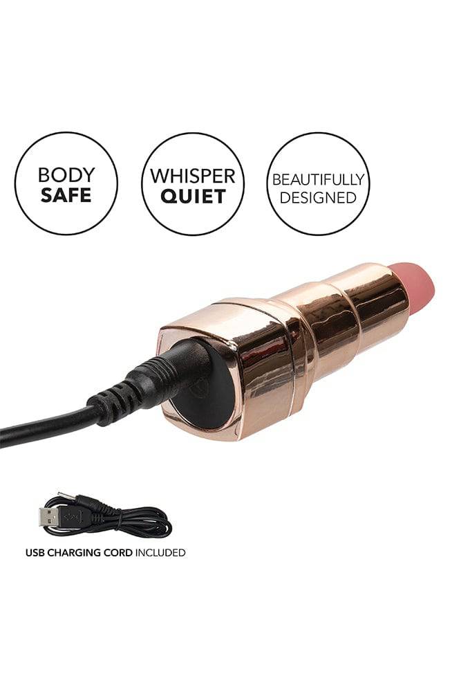 Cal Exotics - Hide & Play Rechargeable Lipstick Vibrator - Nude/Gold - Stag Shop