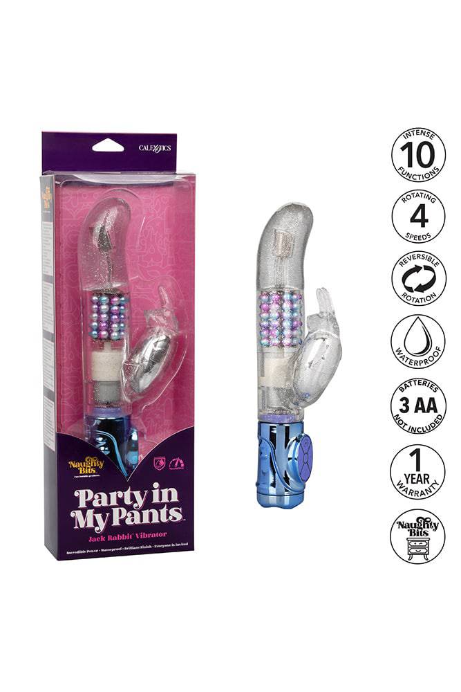 Cal Exotics - Naughty Bits - Party in my Pants Jack Rabbit Vibrator - Stag Shop