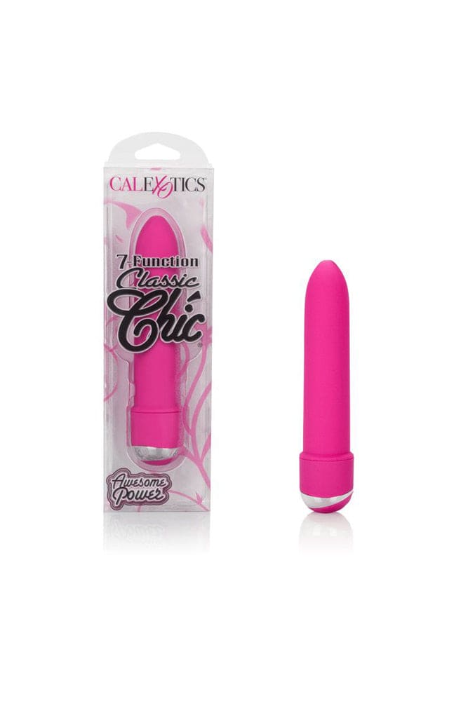 Cal Exotics - 7-Function Classic Chic Mini Vibrator - Pink - Stag Shop
