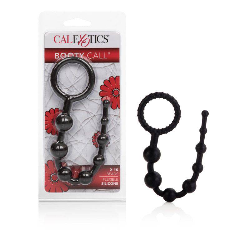 Cal Exotics - Booty Call - X-10 Booty Beads - Black - Stag Shop