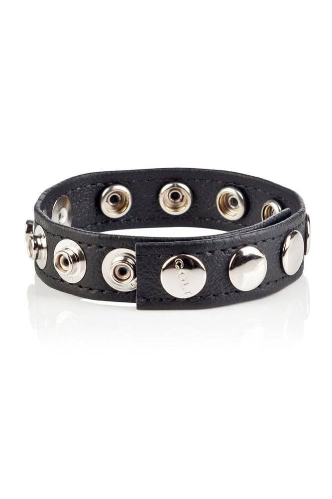 Cal Exotics - Colt - Adjustable 8 Snap Leather Cock/Ball Strap - Stag Shop