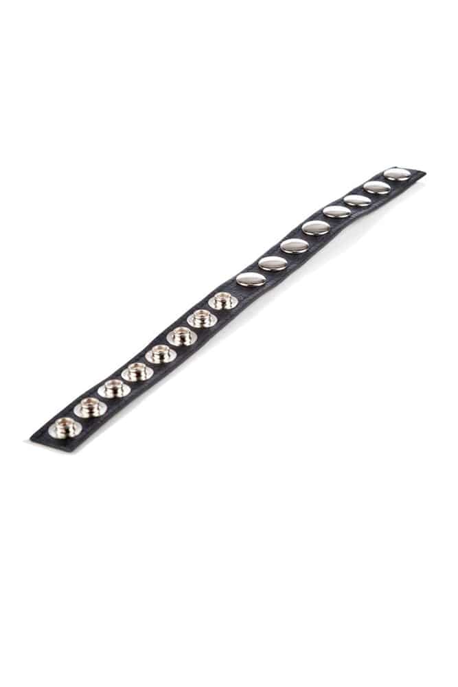 Cal Exotics - Colt - Adjustable 8 Snap Leather Cock/Ball Strap - Stag Shop