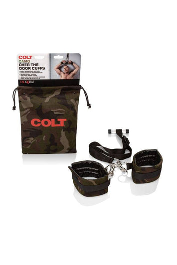 Cal Exotics - Colt - Camo Over The Door Cuffs - Stag Shop