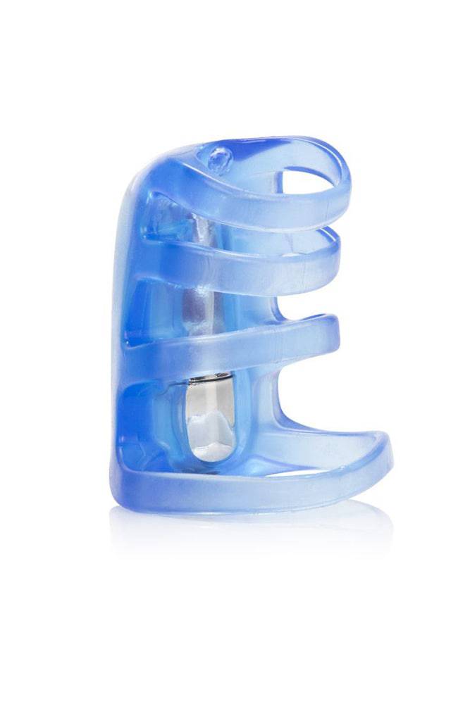 Cal Exotics - Couples Enhancer - Vibrating Pleasure Cock Cage - Blue - Stag Shop