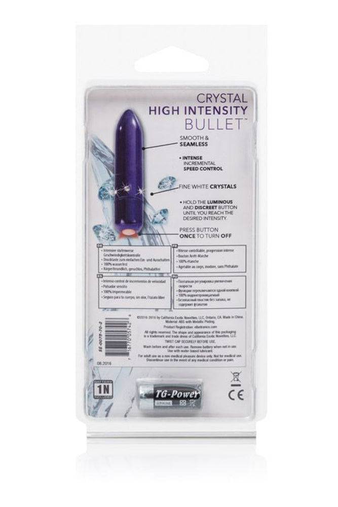 Cal Exotics - Crystal High Intensity Bullet - Purple - Stag Shop