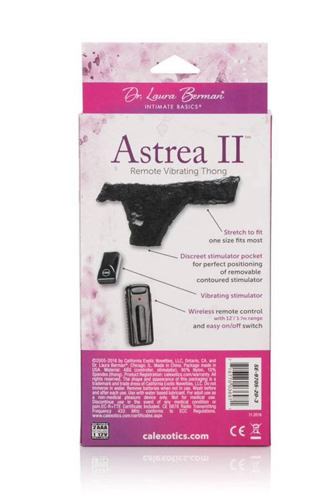 Cal Exotics - Dr. Laura Berman - Astrea II - Remote Vibrating Thong - Stag Shop