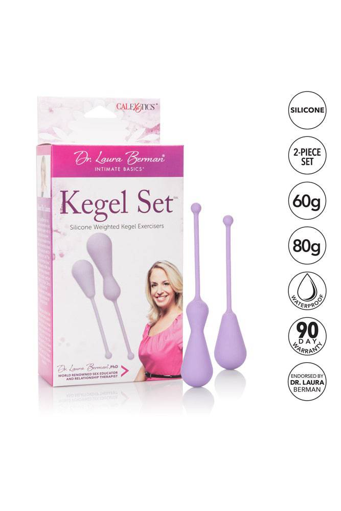 Cal Exotics - Dr. Laura Berman - Silicone Weighted Kegel Set - Purple - Stag Shop