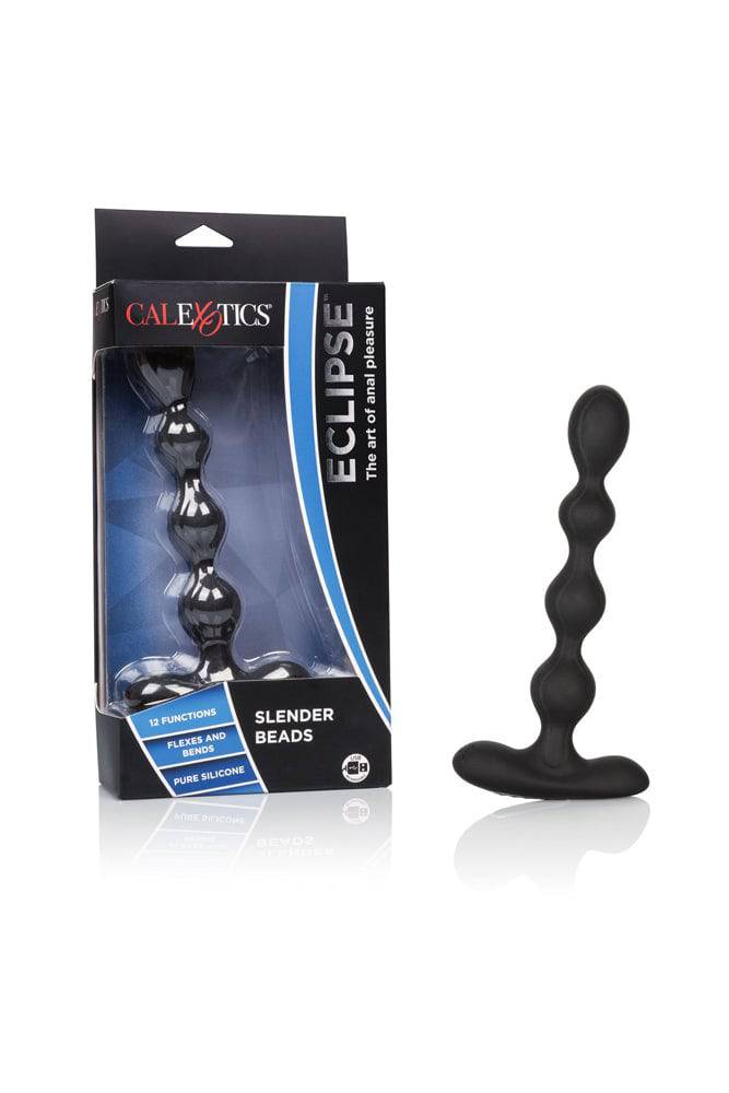 Cal Exotics - Eclipse - Slender Vibrating Anal Beads - Black - Stag Shop