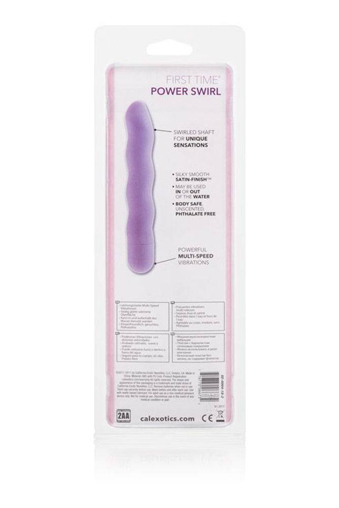 Cal Exotics - First Time - Power Swirl Vibrator - Purple - Stag Shop