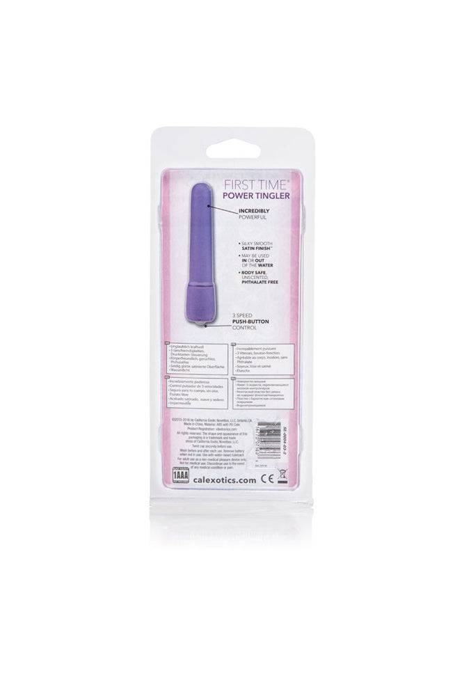 Cal Exotics - First Time - Power Tingler Vibrator - Purple - Stag Shop