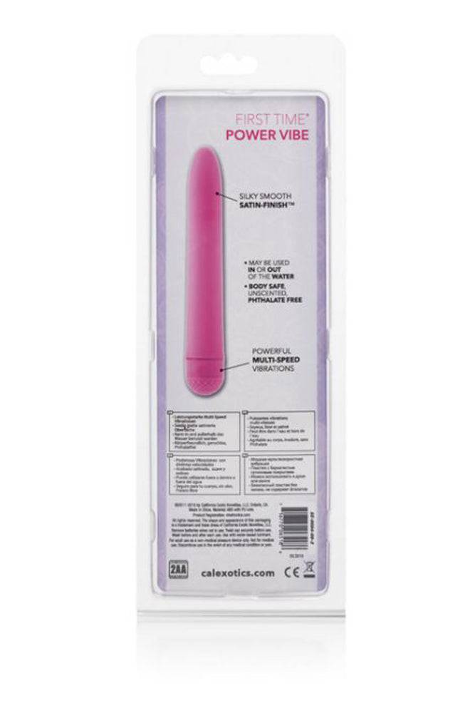 Cal Exotics - First Time - Power Vibe - Pink - Stag Shop