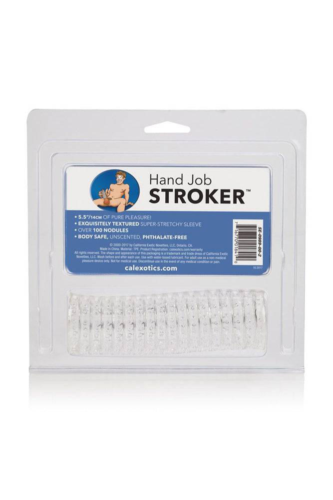 Cal Exotics - Hand Job Stroker Sleeve - Clear - Stag Shop