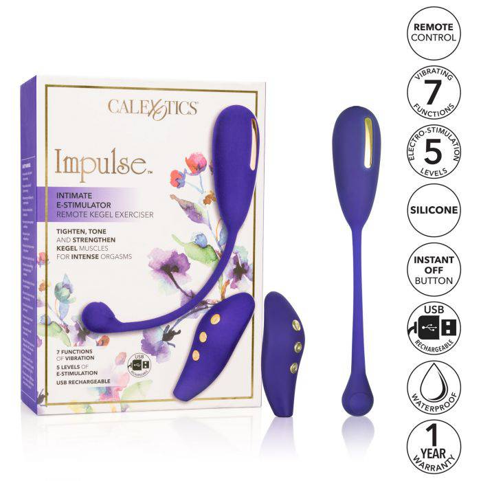 Cal Exotics - Impulse - Intimate E-Simulator Remote Kegel Exerciser - Purple - Stag Shop