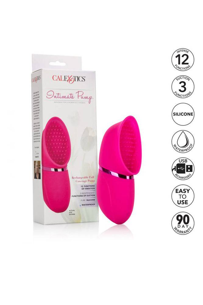 Cal Exotics - Intimate Pump - Rechargeable Full Coverage Pump - Pink - Stag Shop