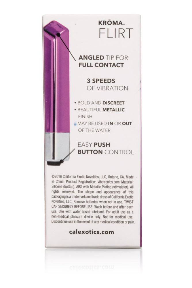 Cal Exotics - Kroma - Flirt Bullet Vibrator - Purple - Stag Shop