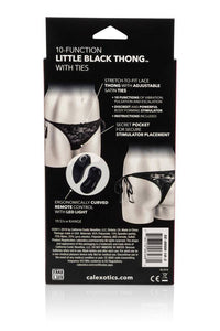 Thumbnail for Cal Exotics - Little Black Thong - Remote Control Vibrating Thong - Black - Stag Shop