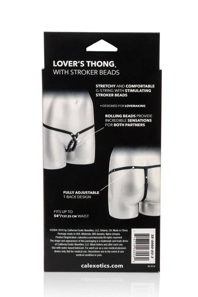 Cal Exotics - Lover's Thong With Stroker Beads - Stag Shop